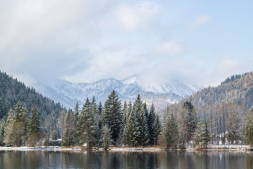 Erlaufsee, Zeller Hut im Hintergrund